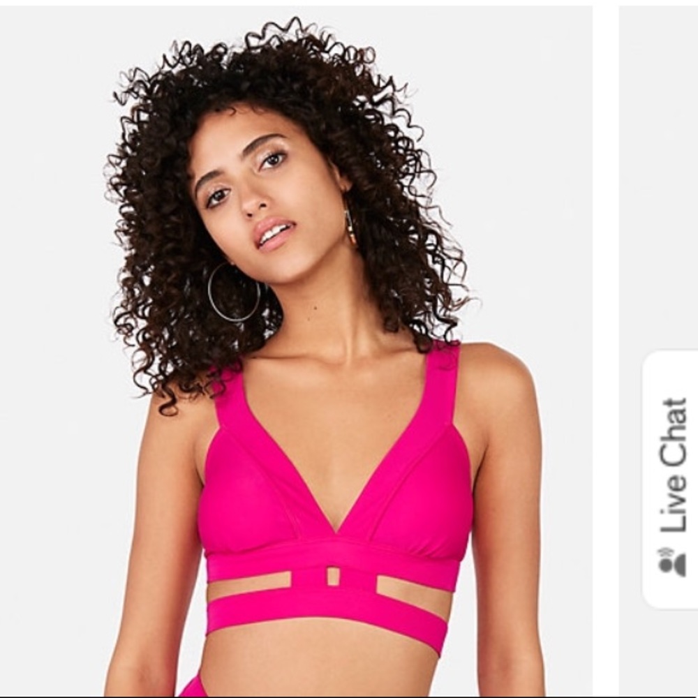 NWT Neon Pink Two Piece Express Swim